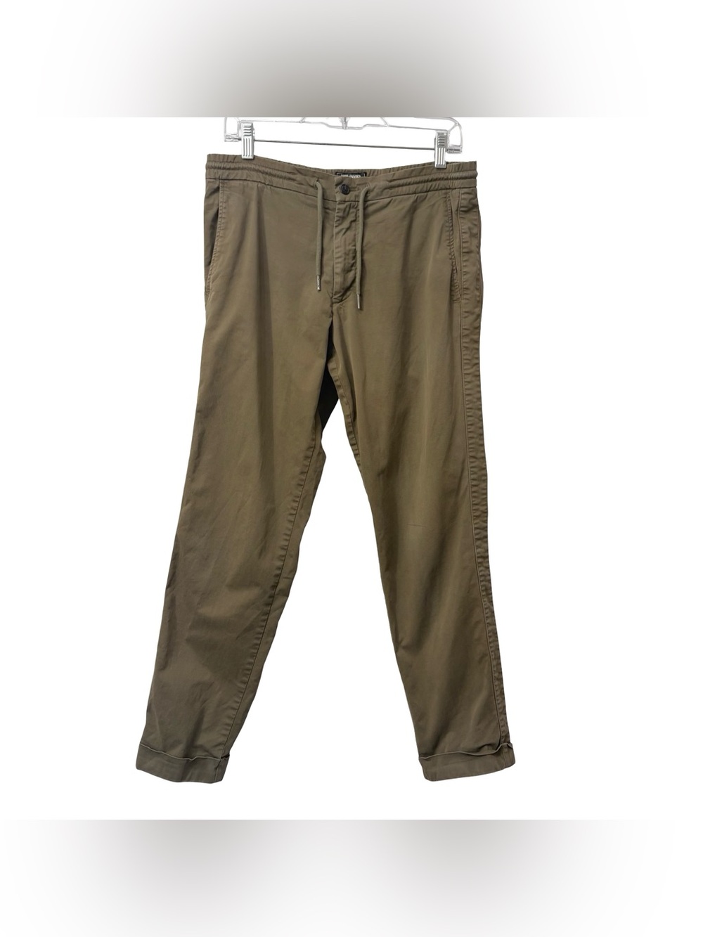Todd Snyder Men's Drawstring Side Stripe Trouser Green Size Small *flawed